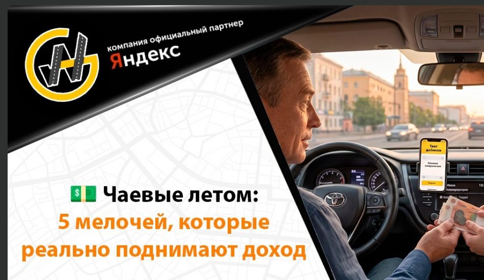 Чаевые летом: приёмы, которые повышают доход водителя такси